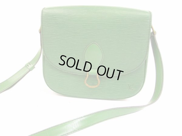 Photo1: LOUIS VUITTON Epi Leather Green Cross-body Bag Saint Cloud GM #5899