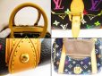 Photo11: LOUIS VUITTON Multi-color Leather Black Hand Bag Purse Priscilla #5901