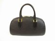 Photo1: LOUIS VUITTON Epi Leater Black Hand Bag Purse Jasmine #5909 (1)