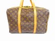 Photo2: LOUIS VUITTON Monogram Leather Brown Hand Bag Duffle Bag Sac Souple 35 #5913 (2)