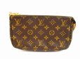 Photo2: LOUIS VUITTON Monogram Leather Brown Accessories Pouch Pochette #5916 (2)