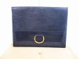 Photo1: LOUIS VUITTON Epi Leather Blacks Clutch Bag Document Cases Iena #5923 (1)