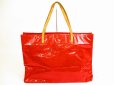 Photo1: LOUIS VUITTON Vernis Red Patent Leather Tote&Shoppers Bag Reade GM #5930 (1)