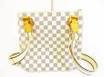 Photo2: LOUIS VUITTON Azur Leather White Cross-body Bag Pohette Bosphore #5938 (2)