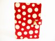 Photo1: LOUIS VUITTON Vernis Red Kusama Dot Infinity Document Holders Agenda PM #5941 (1)