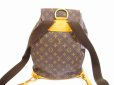 Photo2: LOUIS VUITTON Monogram Leather Brown Backpack Bag Montsouris GM #5944 (2)