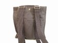 Photo2: HERMES Canvas Her Line Grays Backpack Bag MM w/Lock and Keys #5947 (2)