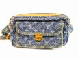 Photo1: LOUIS VUITTON Monogram Denim Blue Fanny&Waist Packs Bum Bag #5953 (1)