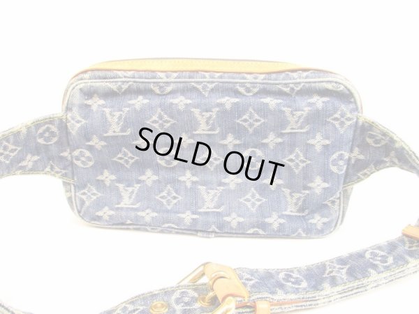 Photo2: LOUIS VUITTON Monogram Denim Blue Fanny&Waist Packs Bum Bag #5953