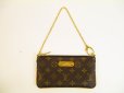 Photo1: LOUIS VUITTON Monogram Leather Brown Pouch Pochette Mira MM #5958 (1)