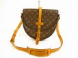 Photo1: LOUIS VUITTON Monogram Leather Brown Cross-body Bag Chantilly GM #5964 (1)