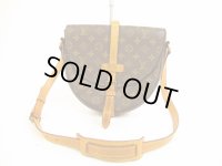 LOUIS VUITTON Monogram Leather Brown Cross-body Bag Chantilly GM #5964