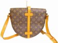 Photo2: LOUIS VUITTON Monogram Leather Brown Cross-body Bag Chantilly GM #5964 (2)