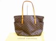 Photo1: LOUIS VUITTON Monogram Leather Brown Tote&Shoppers Bag Totally GM #5992 (1)