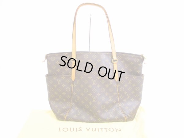 Photo1: LOUIS VUITTON Monogram Leather Brown Tote&Shoppers Bag Totally GM #5992