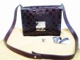 Photo1: LOUIS VUITTON Damier Verinis Patent Leather Brown Cross-body Bag Cabaret #6009 (1)