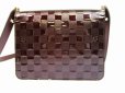 Photo2: LOUIS VUITTON Damier Verinis Patent Leather Brown Cross-body Bag Cabaret #6009 (2)