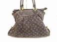 Photo2: LOUIS VUITTON Monogram Denim Black Hand Bag w/Strap Neo Cabby GM #6013 (2)