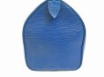 Photo3: LOUIS VUITTON Epi Leather Blue Hand Bag Purse Speedy30 #6025
