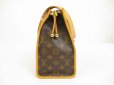 Photo3: LOUIS VUITTON Monogram Leather Brown Tote&Shoppers Bag Popincourt Haut #6037