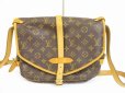 Photo2: LOUIS VUITTON Monogram Leather Brown Cross-body Bag Saumur MM 30 #6038 (2)