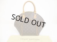 LOUIS VUITTON Monogram Leather Brown Hand Bag Purse Ellipse MM #6040
