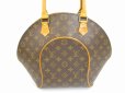 Photo2: LOUIS VUITTON Monogram Leather Brown Hand Bag Purse Ellipse MM #6040 (2)