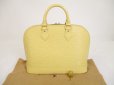 Photo1: LOUIS VUITTON Epi Leather Vanilla Hand Bag Purse Alma #6044 (1)