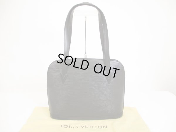 Photo1: LOUIS VUITTON Epi Leather Black Tote&Shoppers Bag Purse Lussac #6045