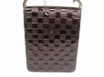 Photo2: LOUIS VUITTON Damier Verinis Patent Leather Brown Shoulder Bag Club #6053 (2)