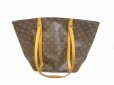 Photo1: LOUIS VUITTON Monogram Leather Brown Tote&Shoppers Bag Sac Shopping #6057 (1)