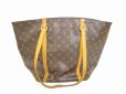 Photo2: LOUIS VUITTON Monogram Leather Brown Tote&Shoppers Bag Sac Shopping #6057 (2)