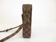 Photo4: LOUIS VUITTON Damier Leather Brown Special Order Crossbody Bag Danube #6078