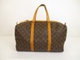 Photo2: LOUIS VUITTON Monogram Leather Brown Duffle&Gym Bag Sac Souple 45 #6096 (2)