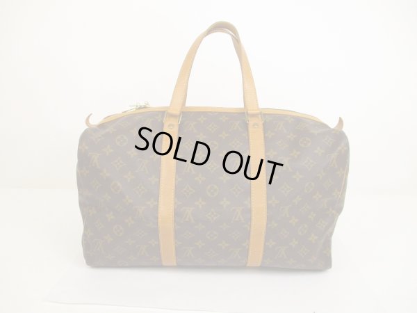 Photo2: LOUIS VUITTON Monogram Leather Brown Duffle&Gym Bag Sac Souple 45 #6096