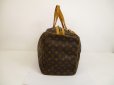 Photo3: LOUIS VUITTON Monogram Leather Brown Duffle&Gym Bag Sac Souple 45 #6096