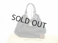 LOUIS VUITTON Mahina Leather Black Tote&Shoppers Bag Purse Neo L #6103