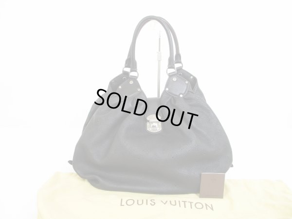 Photo1: LOUIS VUITTON Mahina Leather Black Tote&Shoppers Bag Purse Neo L #6103