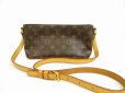 Photo1: LOUIS VUITTON Monogram Leather Brown Cross-body Bag Purse Trotteur #6109 (1)