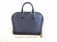 Photo1: LOUIS VUITTON Epi Leather Black Hand Bag Purse Alma #6111 (1)
