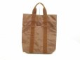 Photo2: HERMES Canvas Her Line Brown Hand Bag Tote Bag Purse Cabas #6119 (2)