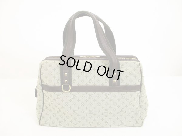 Photo1: LOUIS VUITTON Monogram Mini Canvas Khaki Hand Bag Purse Josephine GM #6124