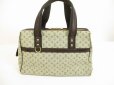 Photo2: LOUIS VUITTON Monogram Mini Canvas Khaki Hand Bag Purse Josephine GM #6124 (2)