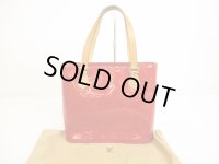LOUIS VUITTON Vernis Patent Leather Red Tote&Shoppers Bag Houston #6127