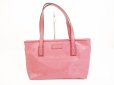 Photo1: GUCCI Imprimee Pink PVC Tote&Shoppers Bag Purse Small Size #6131 (1)