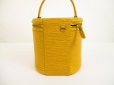 Photo2: LOUIS VUITTON Epi Leather Yellow Hand Bag Cosmetic Bag Cannes #6155 (2)