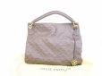 Photo1: LOUIS VUITTON Monogram Empreinte Leather Brown Shoulder Bag Hobo Artsy MM #6156 (1)