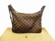 Photo1: LOUIS VUITTON Special Order Damier Leather Brown Shoulder Bag Boulogne 30 #6167 (1)