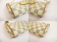 Photo6: LOUIS VUITTON Azur Leather White Evening Bag Pochette Eva W/Strap #6169