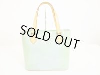 LOUIS VUITTON Vernis Patent Leather Lime Green Tote Bag Houston #6172